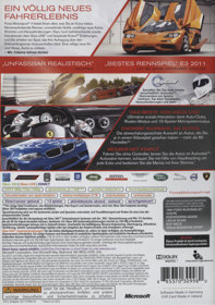 Forza Motorsport 4 - Box - Back (Germany) - 997x1415