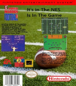 John Madden Football '93 - Box - Back (North America) - 651x737