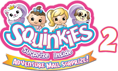 Squinkies 2: Adventure Mall Surprize! - Clear Logo (North America) - 2205x1338