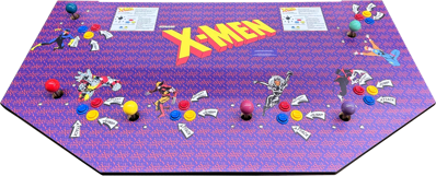 X-Men - Arcade - Control Panel (United States) - 1947x787