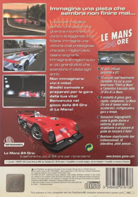 Le Mans 24 Hours - Box - Back (Italy) - 960x1374