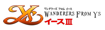 Ys III: Wanderers from Ys - Clear Logo (Japan) - 4400x1267