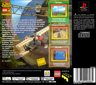 LEGO Island 2: The Brickster's Revenge - Box - Back (France) - 765x680