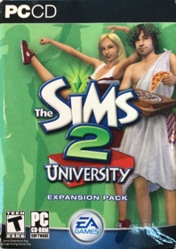 The Sims 2: University - Box - Front (North America) - 1080x1529