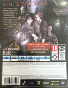 Resident Evil: Revelations 2 - Box - Back (Europe) - 1184x1527