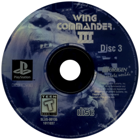 Wing Commander III: Heart of the Tiger - Disc (North America) - 600x600