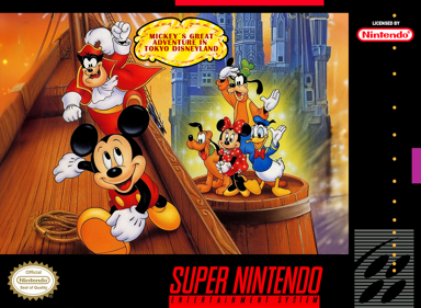 Mickey no Tokyo Disneyland Daibouken - Fanart - Box - Front (North America) - 1500x1096