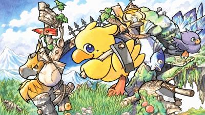 Hataraku Chocobo - Fanart - Background (Japan) - 2560x1440