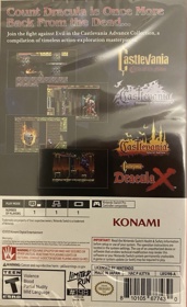 Castlevania Advance Collection - Box - Back (World) - 1142x1871