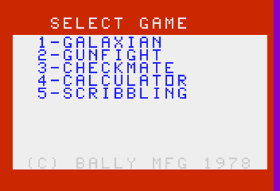 Galaxian - Screenshot - Game Select (North America) - 352x240