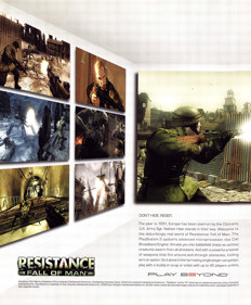 Resistance: Fall of Man - Advertisement Flyer - Front (United States) - 1800x2178