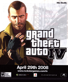 Grand Theft Auto IV - Advertisement Flyer - Front (United States) - 1904x2290
