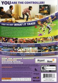 Kinect Sports - Box - Back (North America) - 567x800