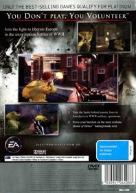 Medal of Honor: Vanguard - Box - Back (Oceania) - 566x800