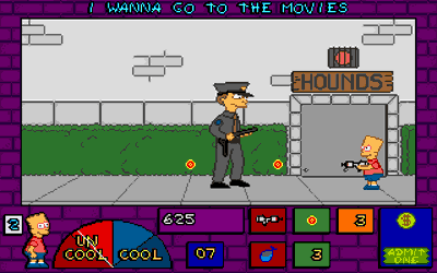 The Simpsons: Bart's House of Weirdness - Screenshot - Gameplay (North America) - 320x200