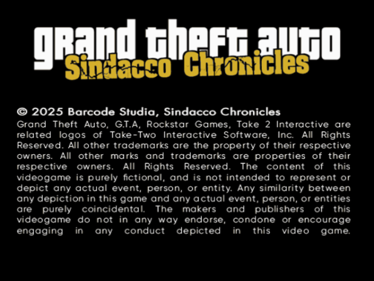 Grand Theft Auto: Sindacco Chronicles - Screenshot - Game Title (North America) - 597x448