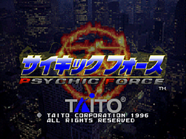 Psychic Force - Screenshot - Game Title (Japan) - 640x480