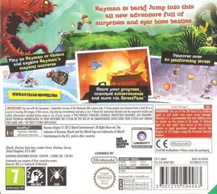 Rayman Origins - Box - Back (Europe) - 894x800