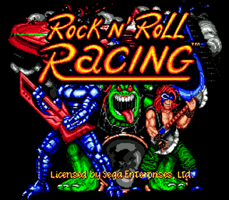 Rock n' Roll Racing - Screenshot - Game Title (North America) - 256x224