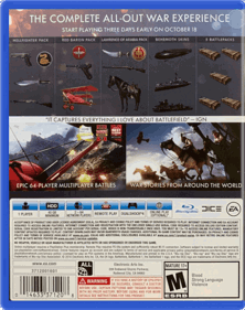 Battlefield 1 - Box - Back - Reconstructed (North America) - 1000x1264