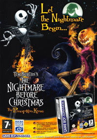 Tim Burton's The Nightmare Before Christmas: The Pumpkin King - Advertisement Flyer - Front (United Kingdom) - 1754x2498