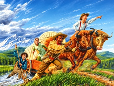 The Oregon Trail 5th Edition: Adventures Along the Oregon Trail - Fanart - Background (World) - 1438x1093
