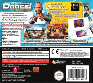 Dance! It's Your Stage - Box - Back (Europe) - 757x680