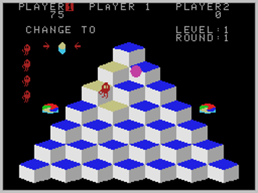 Q*bert - Screenshot - Gameplay (World) - 256x192
