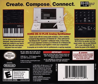 KORG DS-10 Synthesizer PLUS - Box - Back (North America) - 878x754