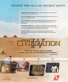 Sid Meier's Civilization IV - Advertisement Flyer - Front (United States) - 1825x2200