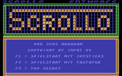 Scrollo - Screenshot - Game Select (Germany) - 320x200