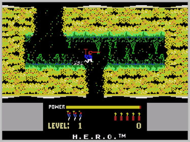 H.E.R.O.: Helicopter Emergency Rescue Operation - Screenshot - Game Title (World) - 256x192