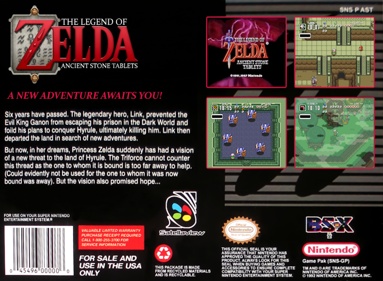 Zelda no Densetsu BS: Inishie no Sekiban - Fanart - Box - Back (North America) - 1500x1100
