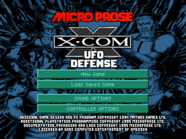 X-COM: UFO Defense - Screenshot - Game Title (North America) - 640x480
