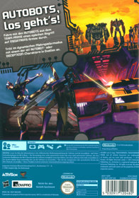 Transformers Prime: The Game - Box - Back (Germany) - 1200x1716