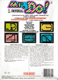 Mr. Do! - Box - Back (Canada) - 1641x2269