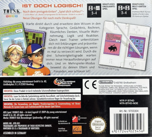 Kids Learn: 2 Think A+ Edition - Box - Back (Germany) - 1286x1157