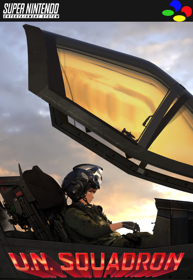 U.N. Squadron - Fanart - Box - Front (North America) - 490x710