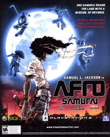 Afro Samurai - Advertisement Flyer - Front (United States) - 1761x2187