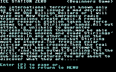 Ice Station Zero - Screenshot - Game Title (Europe) - 320x200