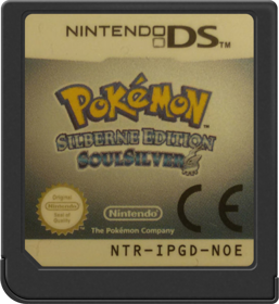 Pokémon SoulSilver Version - Cart - Front (Germany) - 517x564