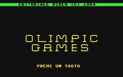 Olympic Games - Screenshot - Game Title (Italy) - 320x200