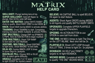 The Matrix (Pincredibles) - Arcade - Controls Information (World) - 924x618
