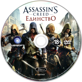 Assassin's Creed Unity - Disc (Russia) - 1406x1406