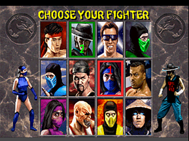 Mortal Kombat II - Screenshot - Game Select (Japan) - 640x480