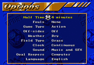 FIFA International Soccer - Screenshot - Game Select (World) - 640x448