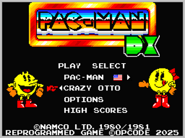 Pac-Man DX - Screenshot - Game Title (World) - 256x192