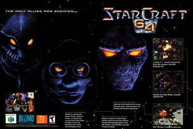 StarCraft 64 - Advertisement Flyer - Front (North America) - 2458x1639