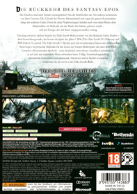The Elder Scrolls V: Skyrim - Box - Back (Europe) - 3024x4293