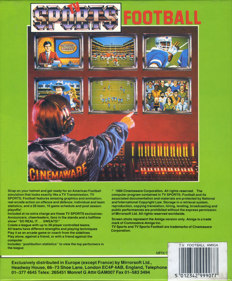 TV Sports Football - Box - Back (Europe) - 1000x1210